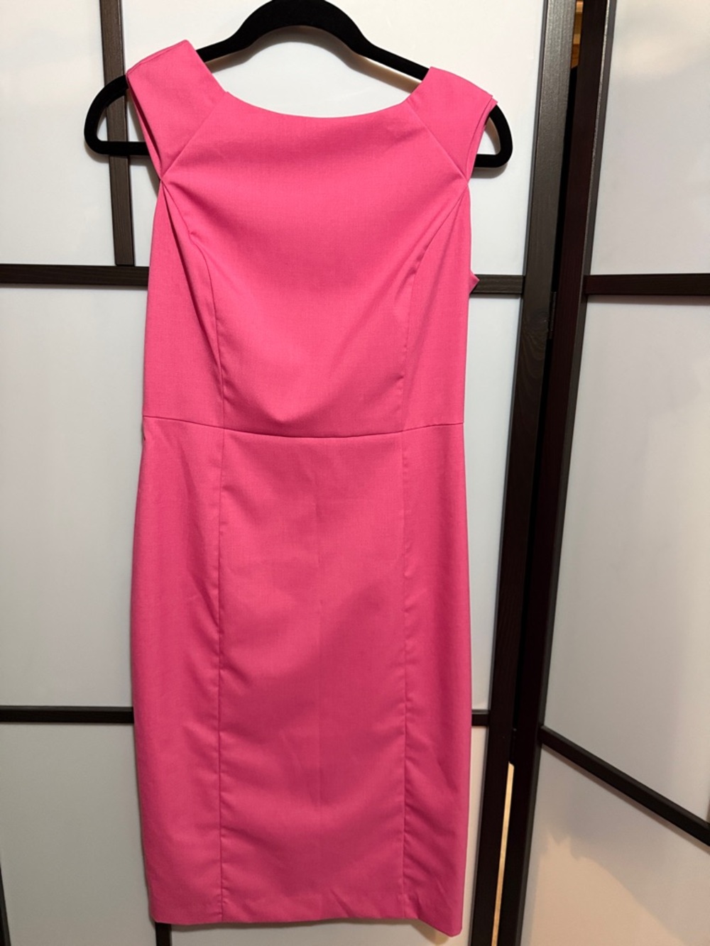 Banana Republic Hot Pink Midi Sheath Dress